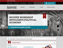 Tablet Screenshot of hoover.org